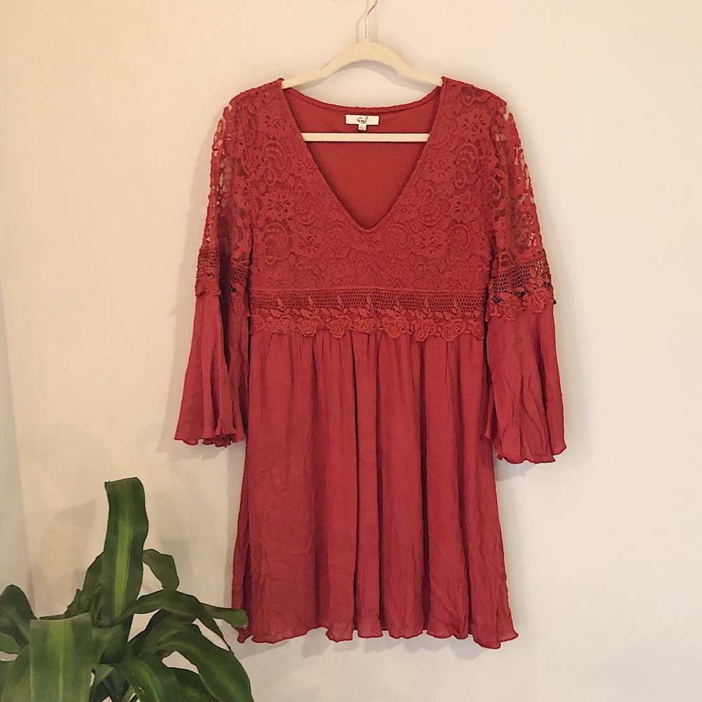 Red boutique dress